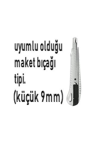 Sdı Maket Bıçağı Yedeği Sdi 10Lu Paket 9MM Dar Tip Maket Ağzı 1 Paket