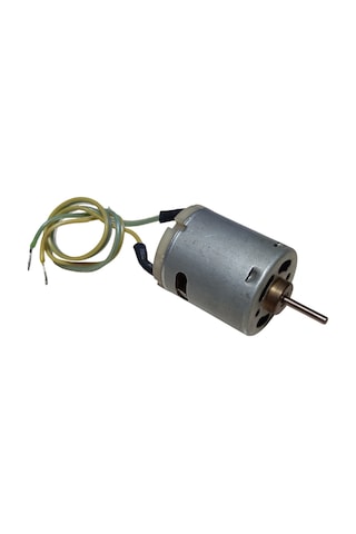 30cm Kablo Lehimli 12v Dc Motor Hobi Oyuncak Elektrik Deney Motoru