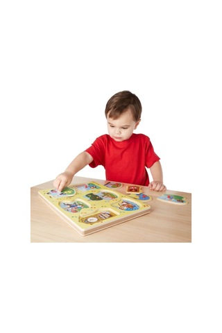 Melissa And Doug Ahşap Sesli Yapboz Ingilizce Çocuk Şarkıları 1