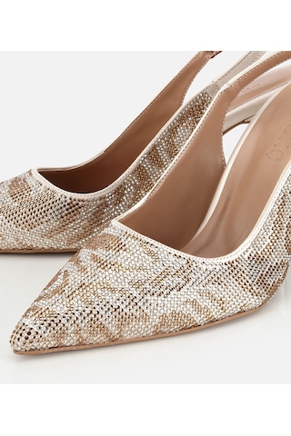 Hotiç Kadın Gold Taş Detaylı Arkası Açık Stiletto 01ayh320900a540 01ayh320900a540 Gold