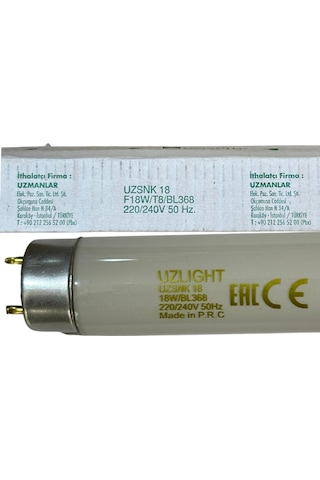 Uzlight 18w Sinek Öldürücü Bl368 G13 Duylu T8 Floresan 4 Adet