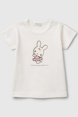 United Colors Of Benetton Erkek Bebek T Shirt Beyaz 3ı9wa1062-1425 Beyaz