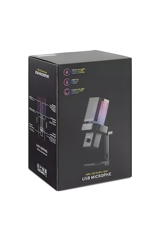 Procast X200 Rgb Usb Stüdyo Mikrofonu Profesyonel Yayın & Kayıt Podcast Streaming Youtube