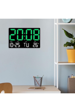 Suntek Magideal Duvar Saati Çocuklar Yetişkinler Ev Çalışma Yeşil