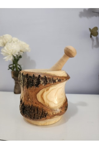 Hbs Art Design Doğal Kabuklu Havan Büyük Boy