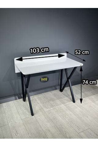 Buse Çalışma Masası Ofis Bilgisayar Masası+ Katlanır Sandalyeli