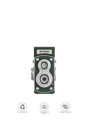 Torima CMR44 Mini Retro Dijital Fotoğraf Makinesi Yeşil