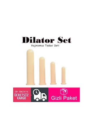 Rabır Marka Dilatör 4'Lü Set Vajinismus Seti