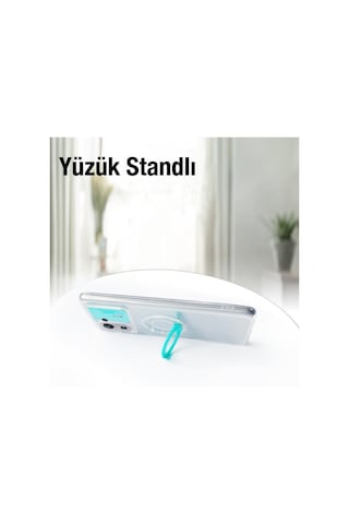 More Tr Ally Xiaomi Mi 11 Pro Kılıf Sürgülü Kamera Lens Korumalı Yüzük Standlı Silikon Kılıf Siyah