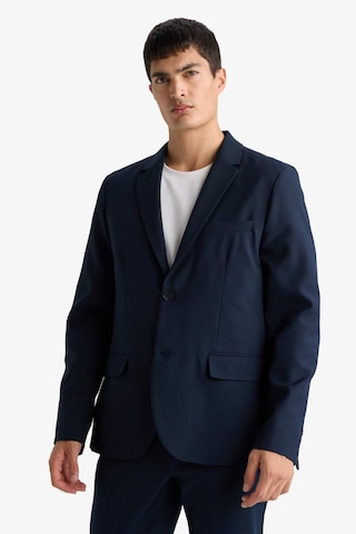 Defacto Slim Fit Dar Kesim Çapraz Dokuma Düğmeli Blazer Ceket F7232AX25AU
