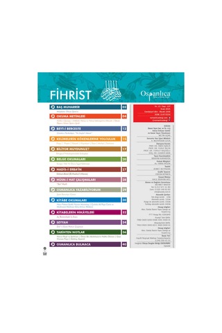 Ocak 2025 Osmanlıca Dergisi