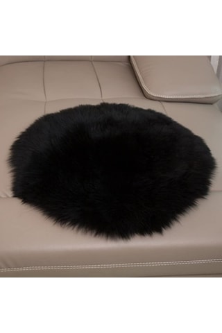 Tongxida Yumuşak Yuvarlak Gri Halı - 60 Cm Saçaklı Paspas - Oturma Odası/yatak Odası Dekorasyonu