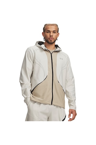 Under Armour Unstoppable+ Woven Jacket Erkek Günlük Ceket 6014718-110 Beyaz Beyaz