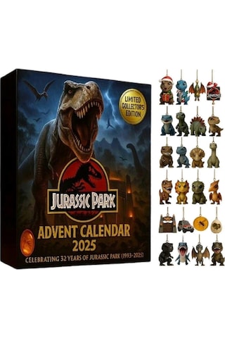 Jurassic Park Advent Takvimi 2025 - Dinozor Temalı 24 Günlük Noel Geri Sayımı