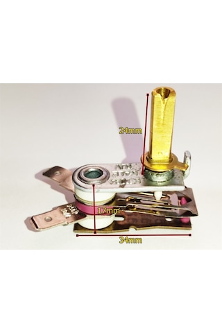 Semaver, Ocak Ve Tost Makinesi Bimetal Termostat Yandan 250 Derece 10a