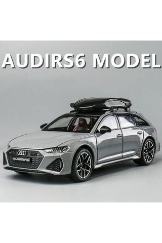 Audi Rs6 Quattro 1:24 Diecast Maket Metal Araba Koleksiyon Nardo Gri