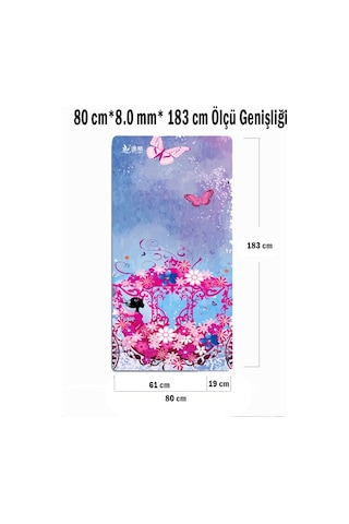 Tusi Yoga Matı Ve Pilates Minderi Cennet Gezintisi Çok Renkli