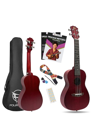 Fourtune Elio Ukc-23rd Concert Ukulele Maun Hakiki Ağaç Özel Seri Concert