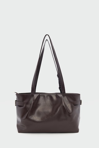 Bybo Vintage Omuz Çantası Kahve Kahverengi - Siyah - Bej