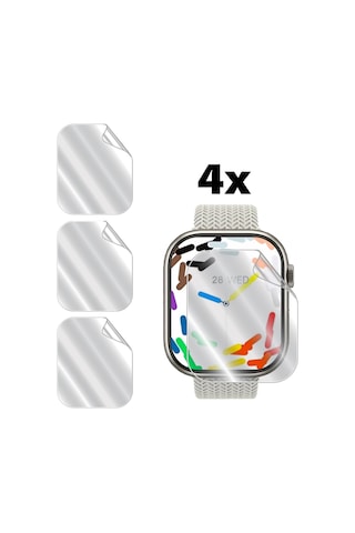 Watch 9 Hk 9 Pro Plus İle Uyumlu Ipg Hydrogel Ekran Koruyucu 4 Adet
