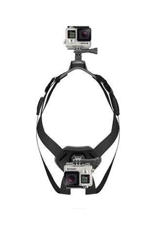 Pazly Köpek Göğüs Kayışı - Gopro Hero Uyumlu, Ayarlanabilir Spor Kamera Aksesuarı, Siyah, 7-54 Kg Köpeklere Uygun