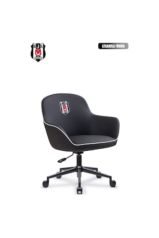 Fanchair X Beşiktaş Icon Siyah Çalışma Koltuğu-39