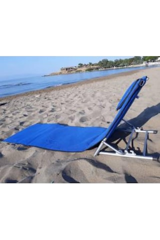 Depolife Pratik Şezlong Çantalı Minderli Katlanır Kademeli Sezlong Bahçe Ç