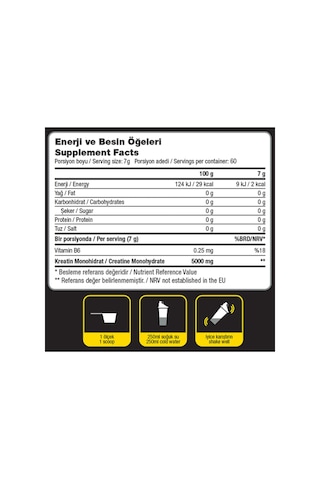 Dynamic Ananas Aromalı - Creatine Monohydrate Mikronize - 420 G x 2 - 840 G - 120 Servis
