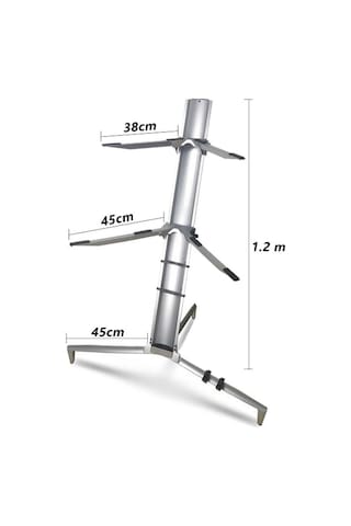 Lastvoice Ks-20gr Silver Profesyonel Ultimate Org Standı Sehpası Çift Katlı Çantalı