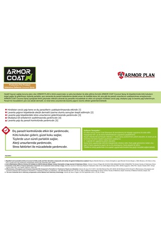 Armor Coat Köpek Bakım Spreyi Hindistan Cevizi Kokulu 200 ML