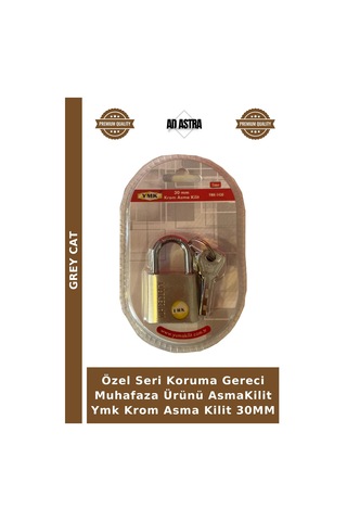Özel Seri Koruma Gereci Muhafaza Ürünü Asmakilit Ymk Krom Asma Kilit 30mm
