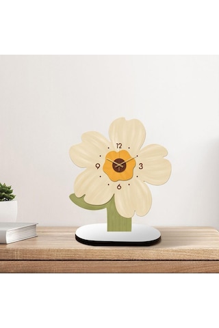 Suntek Magideal Masa Saati Analog Saat Sessiz Dekoratif Ayçiçeği