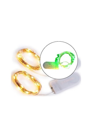 Lijinxu Magideal Su Geçirmez 2m 20leds Led Bakır Tel Dize Yeşil