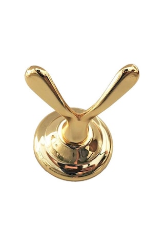 Lider Dicle Gold Banyo Aksesuarı.Sarı Altın Renk Ikili Askılık Çok Renkli