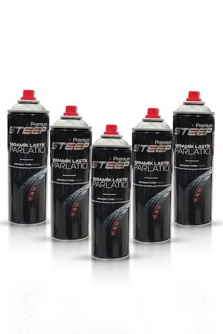 Steep Seramik Lastik & Tampon Parlatıcı Sprey 5 Adet 500ml
