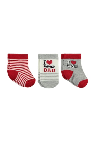 Civil Baby Bebek 3'lü Çorap Set Yenidoğan Kırmızı D3c49201723n1 Kırmızı
