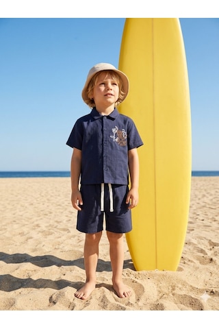 Baby Lory Kids Store Los Angeles Dokuma Nakışlı Takım Lacivert