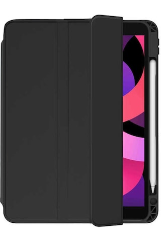 Apple Uyumlu iPad  Pro 12.9 2018 3.nesil Kılıf Kalem Bölmeli Arkası Şeffaf Standlı Nt2