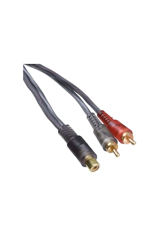 Oto Amfi Y Kablo 1 Dişi 2 Erkek Rca Kablo Slikonlu Anfi Kablo 1 Adet