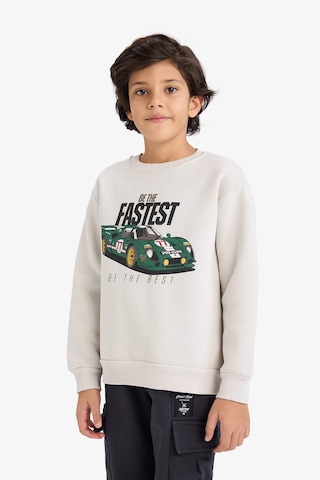 Defacto Erkek Çocuk Bisiklet Yaka Baskılı İçi Yumuşak Tüylü Sweatshirt G5543a825cwgr492 Gri-gr492
