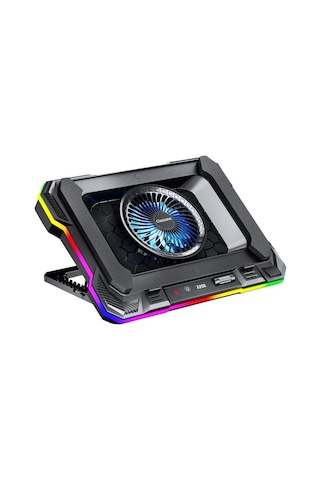 Classone GT100 Gaming 2200 RPM RGB Işıklı LED Display Notebook - Laptop Soğutucu Stand