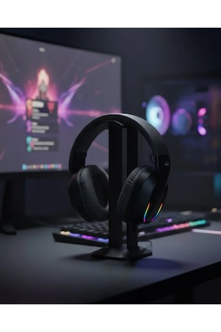 Kablosuz Oyuncu Kulaklığı Rgb Aydınlatmalı Bluetooth Mikrofonlu Gaming Headset Akyı-324795