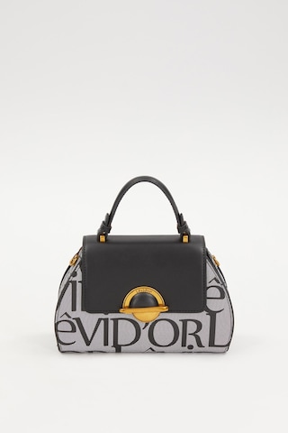 Siyah Kumaş Görünümlü El Çantası Siyah