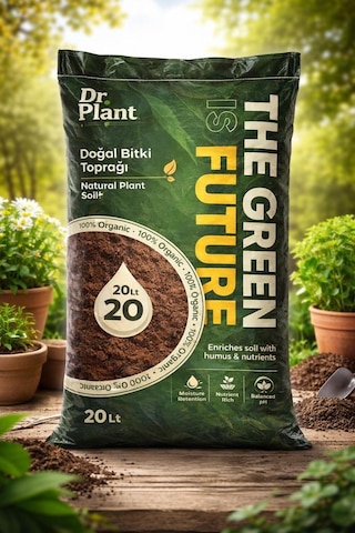 Omnipazar So-drtop4 Doğal Bitki Çiçek Toprağı Cocopeat Toprak 20 Litre 20 L