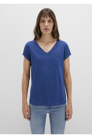 Mavi - Cepli Lacivert Basic Tişört 1600961-30808 (488529942) Mavi