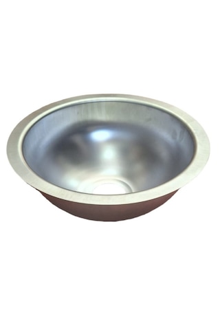 27 Cm Yuvarlak Evye Mat Krom Eco Yatek Karavan Tekne