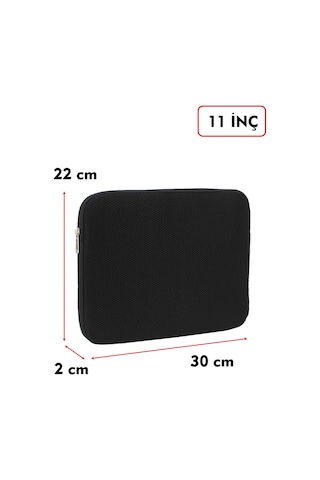 Dada Ultra Hafif 125gr Siyah Renk File Tablet Kılıfı 10"-11" inç Air Darbe Emici Korumalı Unisex