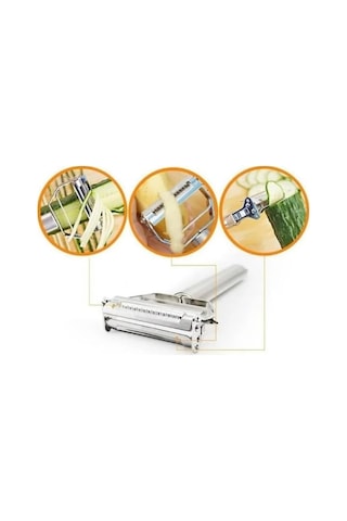 Premium Paslanmaz Çelik Çok Amaçlı Sebze Soyucu, Patates, Havuç, Salatalık Ve Meyveler İçin Ergonomik Y-şekilli Bıçaklı Soyacak, Dayanıklı, Keskin,