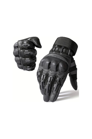 Techbloom 1 Çift Meromıbe Erkek Dokunmatik Ekran Tam Parmaklı Eldiven Brown S Siyah Nylon Karma Güvenli Bilek Kayışı Pedli Avuç İçi