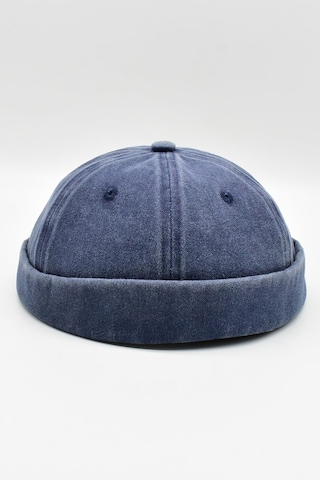 Külah Vintage Retro Eskitme Pamuk Cap Docker Şapka - Lacivert